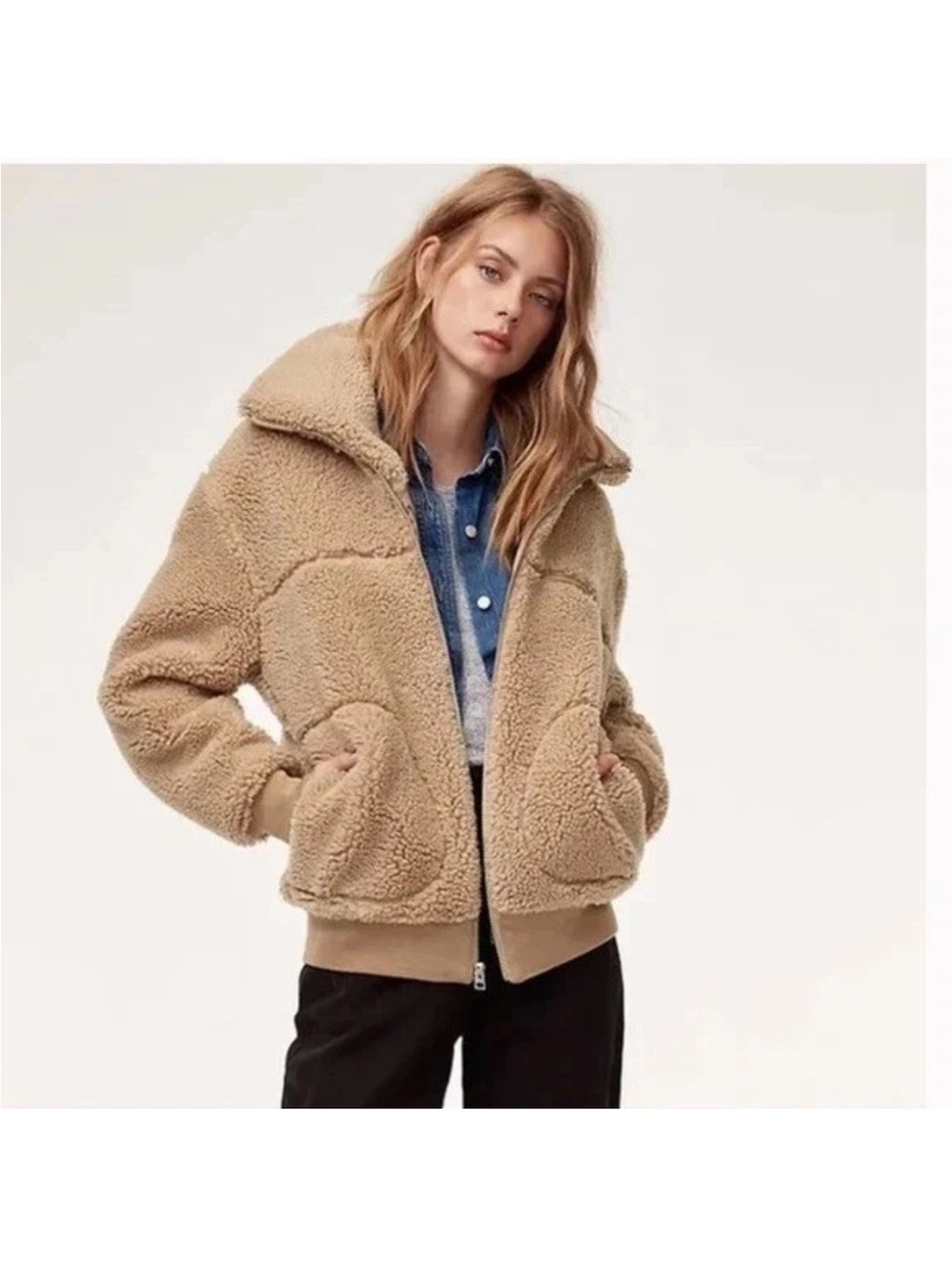 Aritzia Wilfred Free Teddy Jacket – Size M